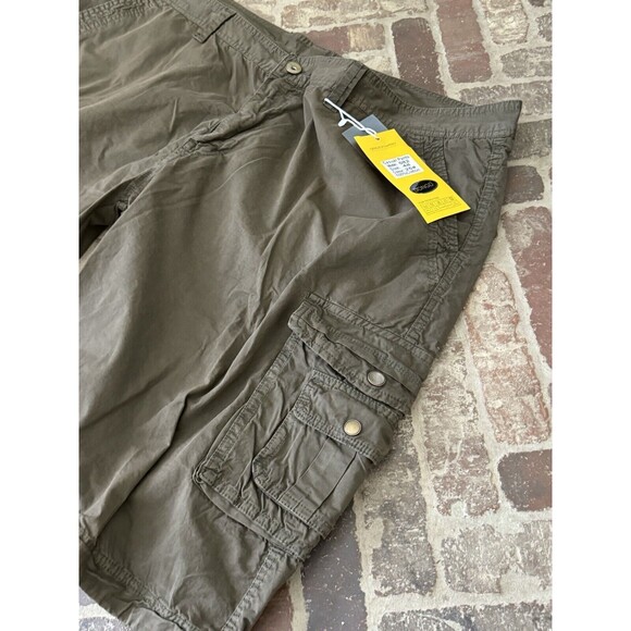 DONGD Brown Cargo Shorts Cotton Loose Fit Lightweight Pockets Men's Size 48 NWT - Picture 3 of 12